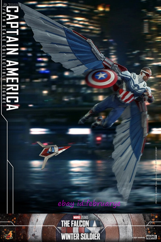 Hot Toys 1/6 Tms040 Captain America The Falcon Action Hot Toys 1/6 Tms040 Captain America The Falcon Action