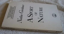 "A Sport of Nature," book Nadine Gordimer ARC Uncorrected Proof 1st ed.