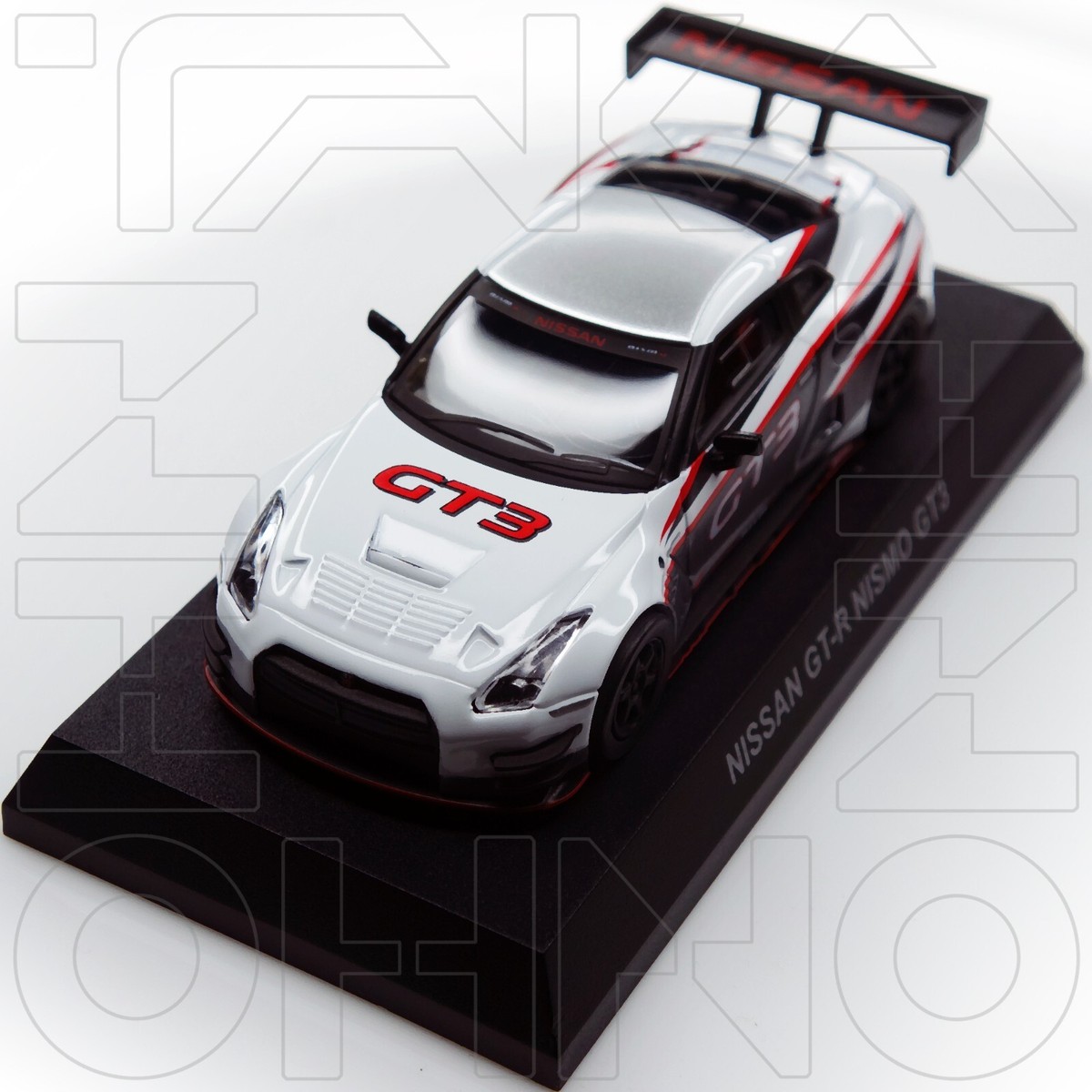 NISSAN GT-R NISMO GT3 R35 2012 KYOSHO MINICAR LOTTERY 2 1:64 WHITE