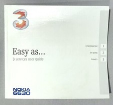 Vintage Nokia 6630 Mobile Phone - Manual / User Guide Book