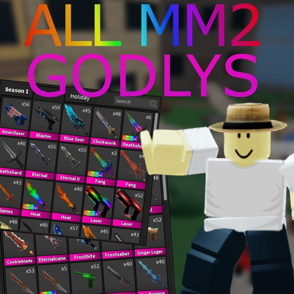 Roblox Murder Mystery 2 MM2 Iceflake Godly Knife Fast Shipping!