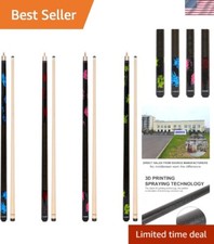 Versatile 4-Piece Billiard Cue Set - Weight Options 18oz to 21oz, 58 Inch