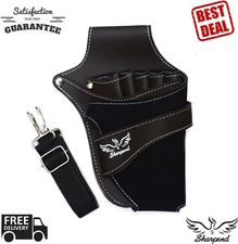 Hairdressing Holster Pouch Scissors Bag Clips Shears Combs Tools Holder Belt