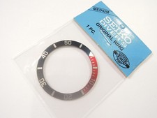NEW BLUE/RED PEPSI BEZEL INSERT MEDIUM DIVERS 10BAR SKX025 7S26-0050 WATCH