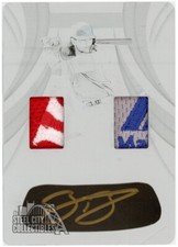 Bo Bichette 2019 Panini Immaculate Dual Patch Eye Black Auto Printing Plate 1/1