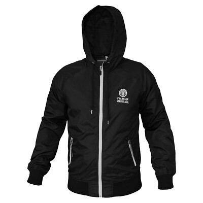 Jacke Herren FRANKLIN E MARSHALL Kapuze Reißverschluss Schwarz Art.415A