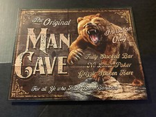 Man Cave - The Original Metal Tin Sign Wall Art