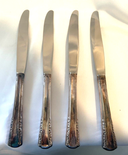 Couteau à dîner Holmes Edwards May Queen 4 assiette argent vaisselle (B) - Photo 1 sur 5