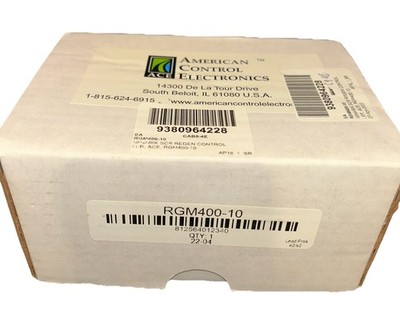 AMERICAN CONTROL ELECTRONICS RGM400-10 NEW IN BOX WITH ACCESSORIES.     G5