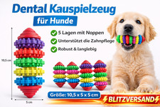 Denta Fun Rugbyball Football Ball TPR Hunde Dog Zahnpflege Kauspielzeug 5 Layer*