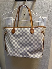 louis vuitton neverfull damier azur mm Womens...