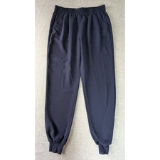 JOIE Pants Small Crepe Jogger Pull On Relax Elastic Waist Pockets Navy