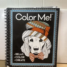 Color Me! Adult Coloring Book (Dog Cover) by Publications International Ltd....
