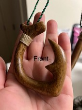 Koa Fish Hook Necklace