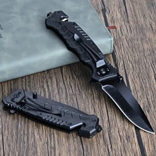 Folding knife pocket knife Spring open Assist survival hunting tactical knife US