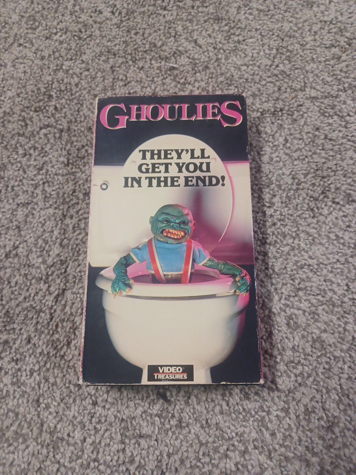 Ghoulies 1985 VHS Horror Movie Video Treasures Rare 80's Vintage