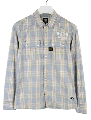 G-Star Viktor Chambray Shirt Herren M Geflickt Taschen Knopfleisten Western - Bild 1 von 4
