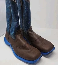 Durango Rebel Lite Lightweight Embroidered Brown Boots DWDB006 Men’s Size 11.5