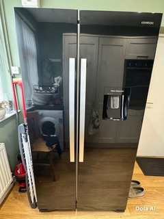 Kenwood American Fridge Freezer Black Glass Water Dispenser Available 1week