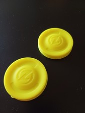 2 Genuine Zip Chip Sport Flying Disc Silicone Mini Yellow ZipChip Pocket Frizbee