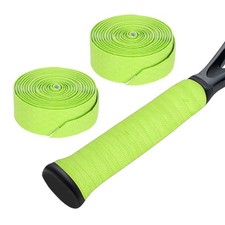2Pcs Tennis Tennis Racket Grip Tape Precut Anti-slip Overgrip 6.65ft Green