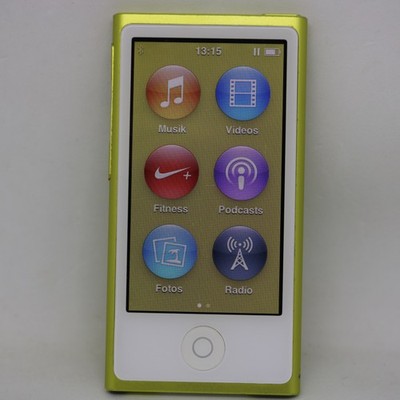 Apple iPod nano 7. Generation Gelb (16GB) Bluetooth / MP3 Player / vom Händler