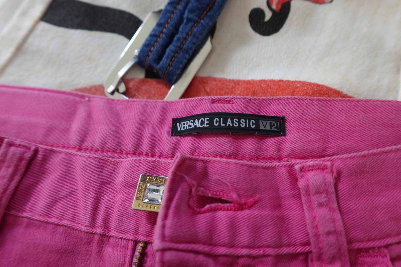 Versace Classic V2 Women's Trousers Size 45/31 Woman Italy Vintage Skinny thumbnail 12