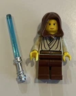Vintage Lego Minifigure Star Wars Young Obi-Wan Chrome Lightsaber - SW0024