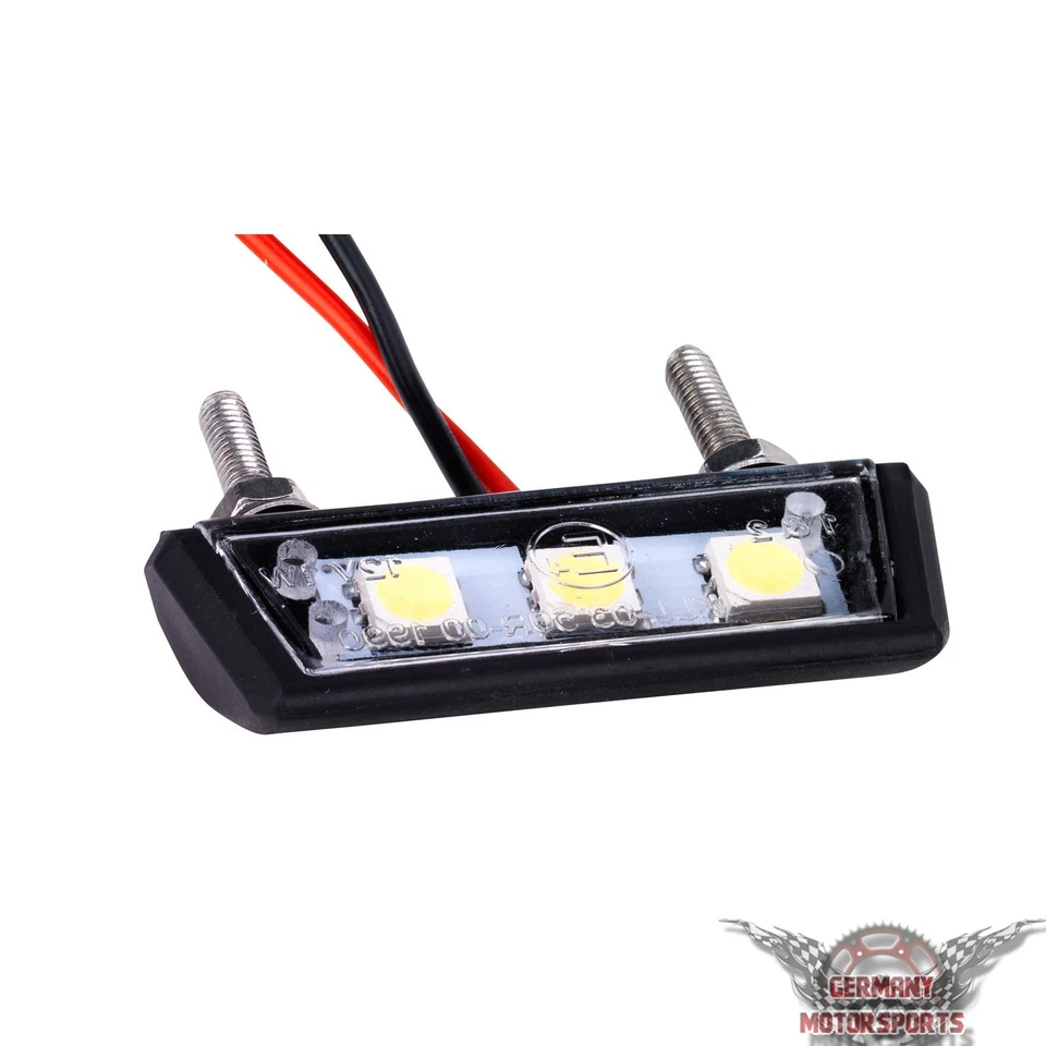 LED Motorrad Kennzeichen Nummernschild Beleuchtung Leuchte Licht e-geprüft 12V  - Bild 2 von 4