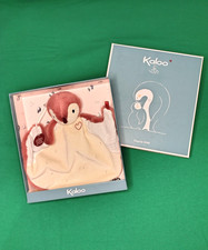 Doudou Plat Manchot/Pingouin Rose/Rouge Bec Cœur Capteur D'odeur Complices Kaloo