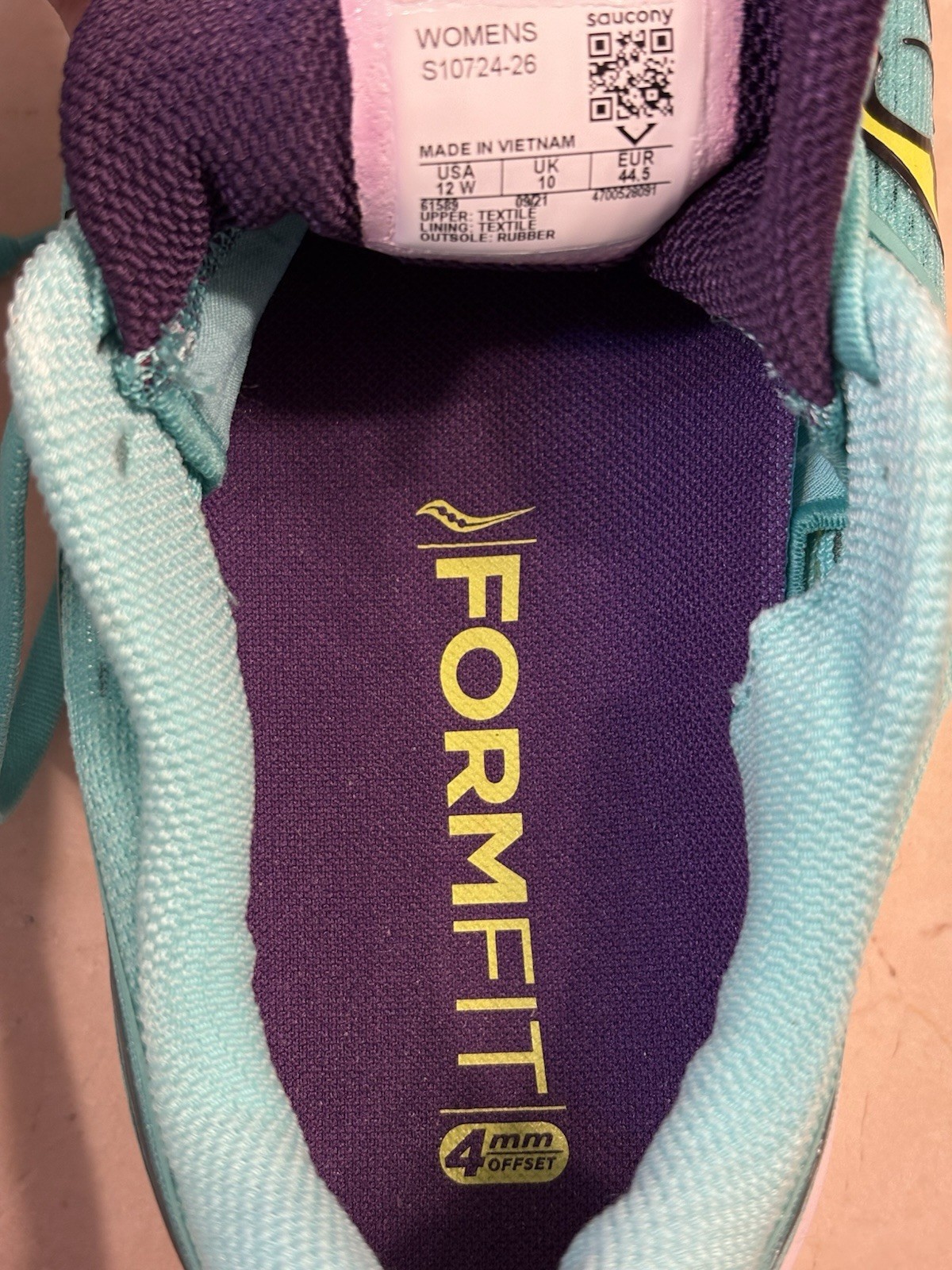 Saucony Kinvara 13 Women's Teal Running Shoes Lightweight Breathable Size 12 thumbnail 6