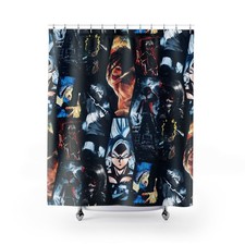 Anime Hero Montage Shower Curtain Set Bathroom Set For Bathroom Decor Best Gift