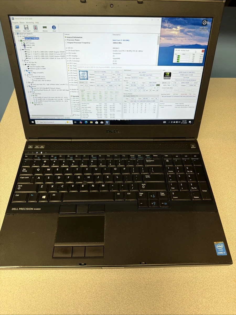 Dell Precision M4800 Intel Core i7 4th Gen. PC Laptops & Netbooks