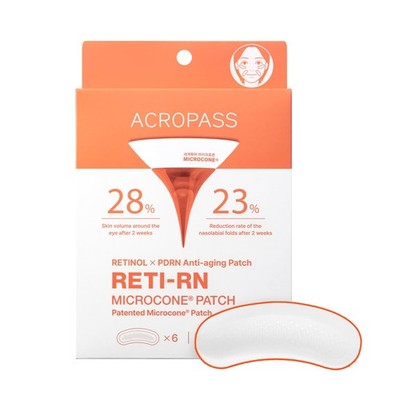 Wrinkle Patches ACROPASS RETI-RN Microcone, Deep Wrinkle, 6 Count (Pack of 1)
