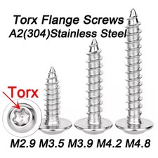 Torx Stainless Steel Self-Tapping Screws Flange Pan Head Panel/Body Screws TORX