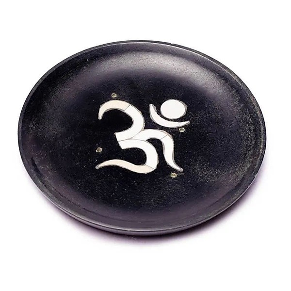 RäUcher Set RäUcherstäBchenhalter Ohm Speckstein -- 10 Cm + Lotus Teelichthalter-image