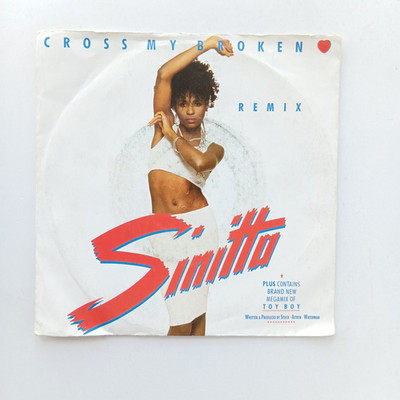 Sinitta, Cross My Heart, Toy Boy Remix Vinyl 7'' 1988 Chic Germany Disco Pop