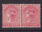 SOUTH AUSTRALIA 1900 1d RED SHADE CROWN SA WMK QV PAIR MINT/MUH (SB43B)