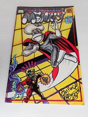 John Mundt The Adventures of  Sock Monkey #1 comics  Autographed