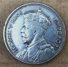 Fiji, 1936, 1 Shilling, KM-4, Original Silver coin. Key Date