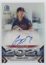 2021 Bowman Draft Class of 2021 Auto 209/250 Chase Petty #C21-CP Auto 0z0q