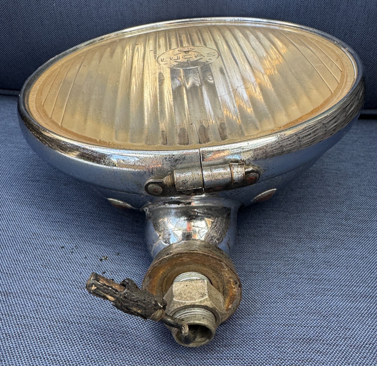 SFT700S LUCAS FOG LAMP CHROME ASTON BRISTOL FORD JAGUAR JENSEN LOTUS MG