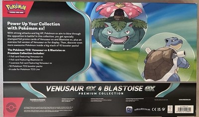 Pokemon TGC: Venusaur ex and Blastoise ex Premium Collection | eBay