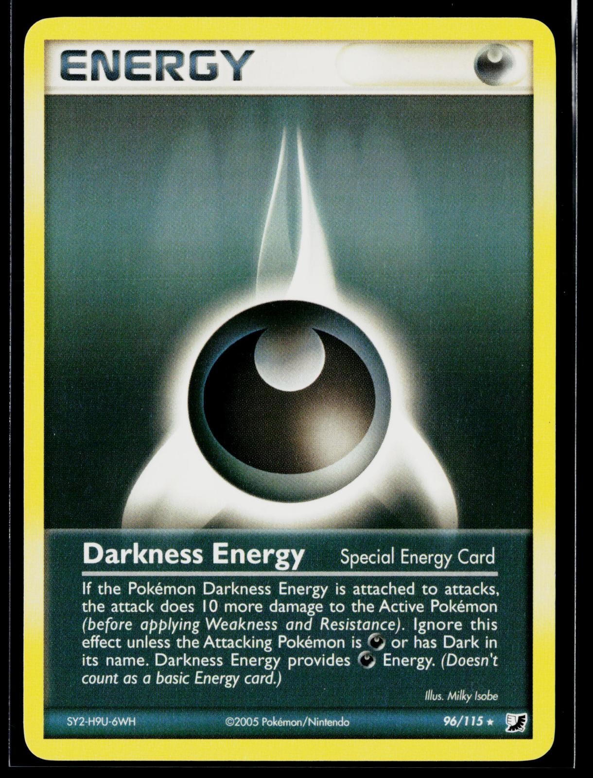 Darkness Energy 96/115 Rare Unseen Forces Pokemon Lightly Played
