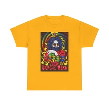 Jerry Garcia T-shirt vintage Grateful Dead bears art Unisex Heavy Cotton Tee