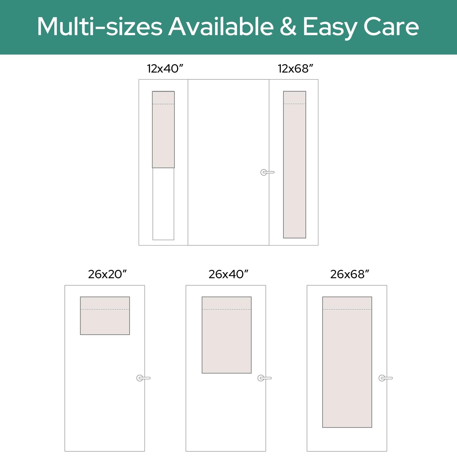 HOMEIDEAS Blackout Linen Sidelight Curtains for Front Door, Side Door Window ...