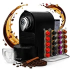 ChefWave Espresso Machine for Nespresso Compatible Capsule Holder Cups Black