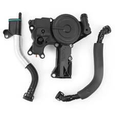 PCV Crankcase Vent Valve Breather Hose Kit Oil Separator with A3 A4 A5 Q5 TT ...