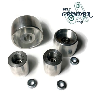 Belt Grinder 2x72 wheel set knife grinder 4'' Drive 24 mm bore 3'' track 2'' Idler