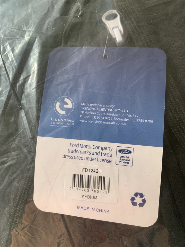 Ford Logo Mens Zip Up Hoodie Size Large Offical Licensed Product - Mustang V8 - image 3 of 4